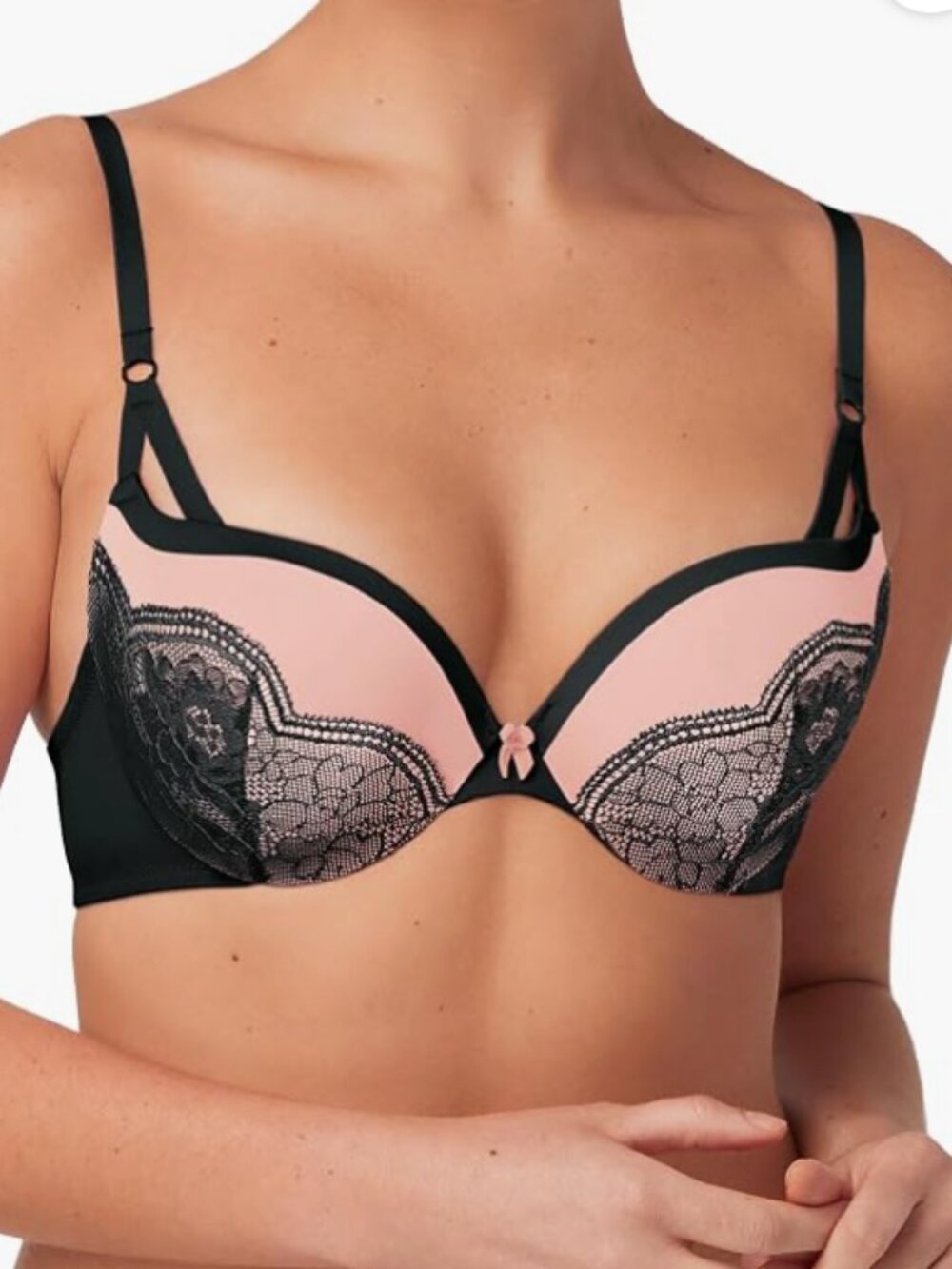 Maidenform Women's Love The Lift Lace Demi Push-Up Bra Underwire Size 36B 1711